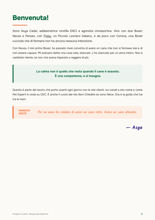 Insegnare la calma (a chi non si ferma)
