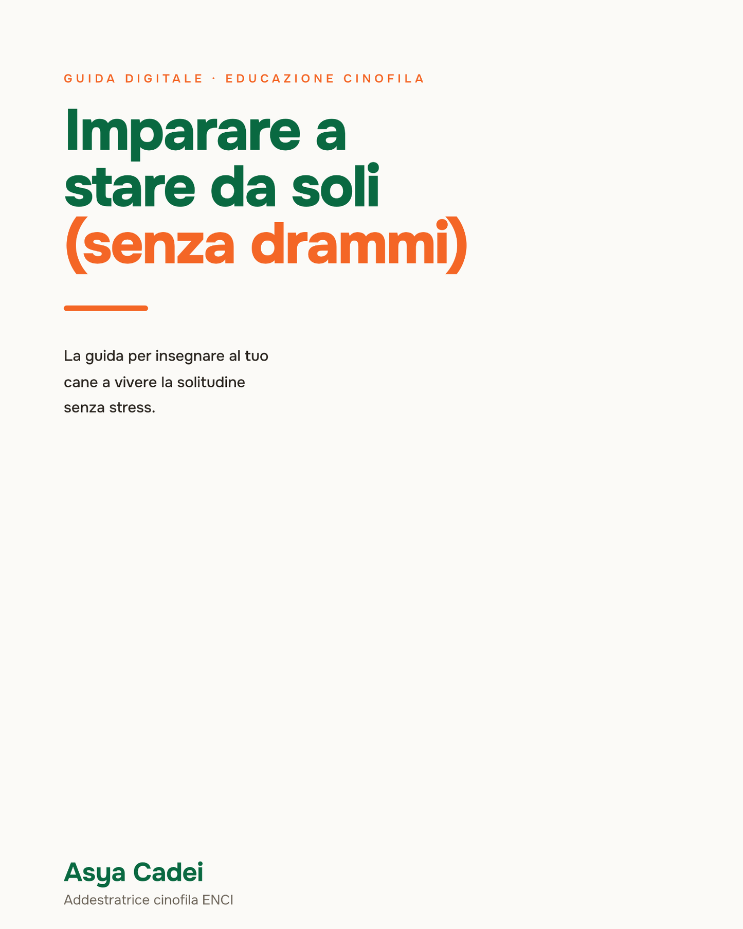 Imparare a stare da soli (senza drammi)