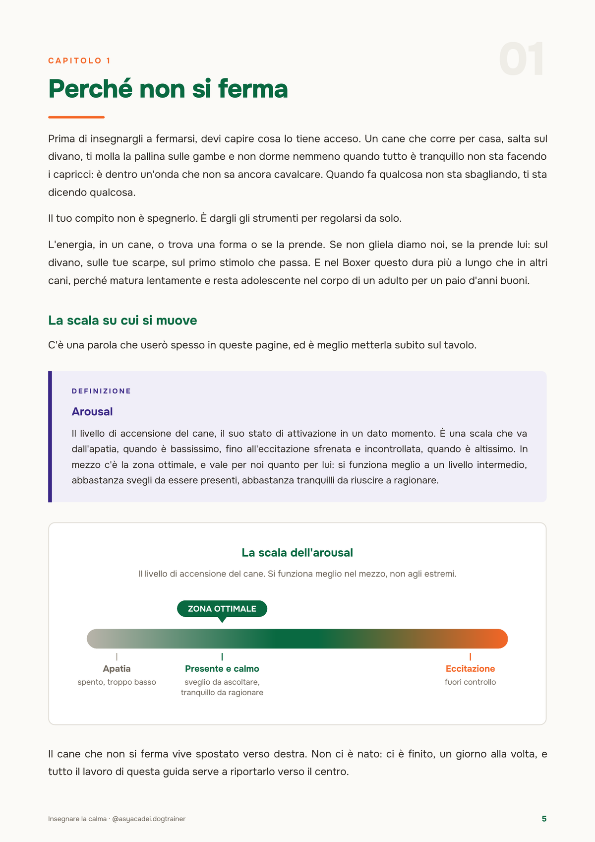 Insegnare la calma (a chi non si ferma)
