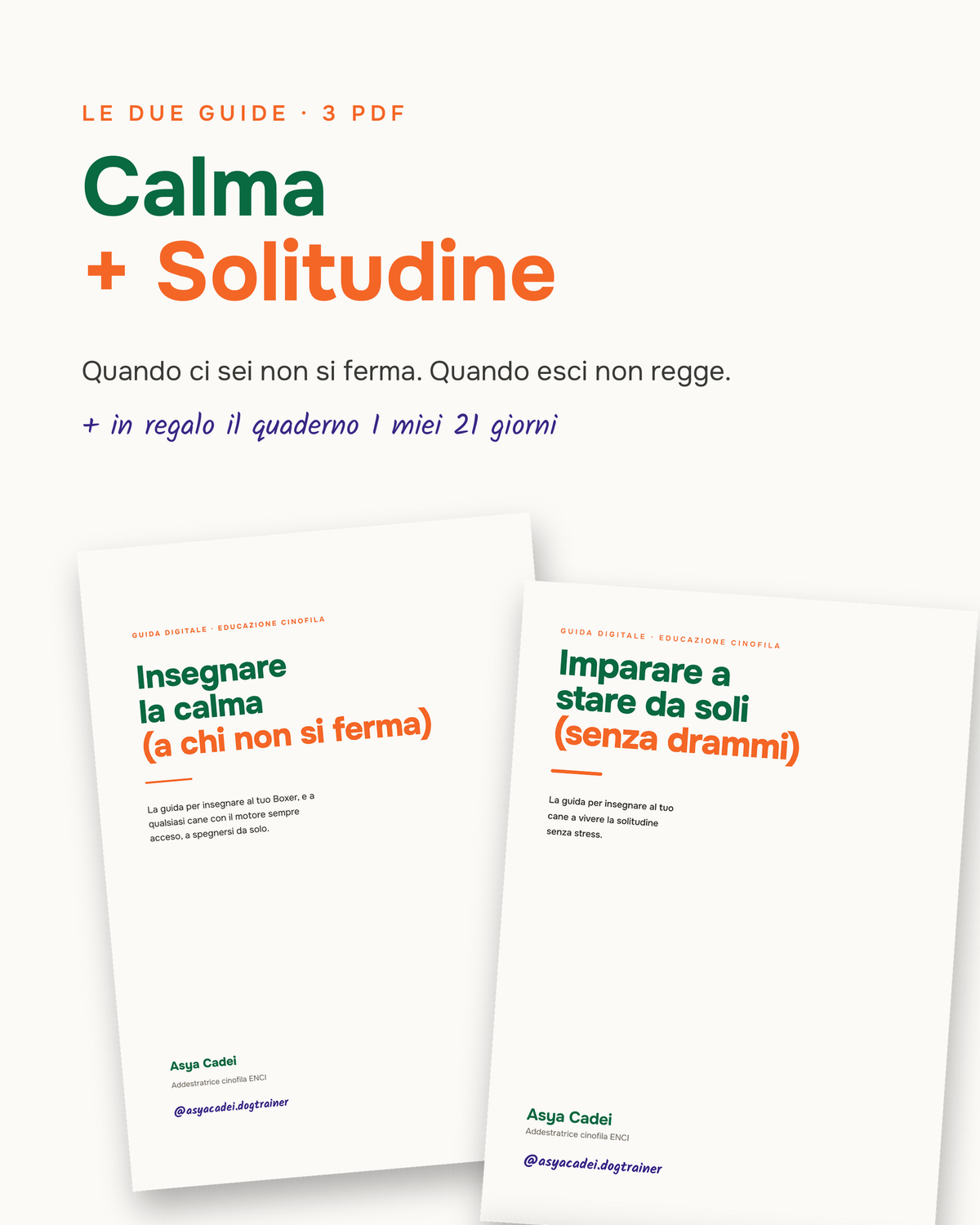 Calma + Solitudine — le due guide